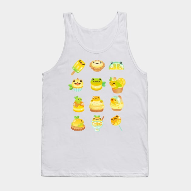 Sweet Lemon frog Tank Top by pikaole